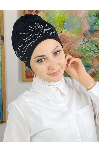 Black Ready to Wear Turban 84NZL7052284-05