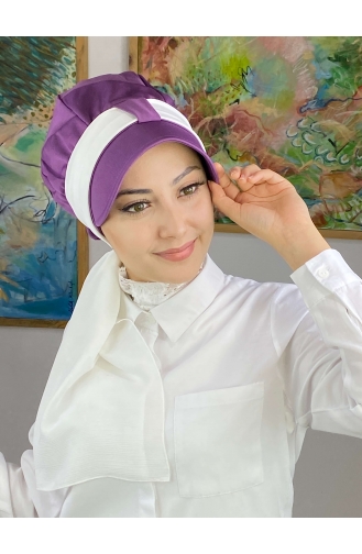 Mitte Lila Praktischer Turban 29NZL7052229-01