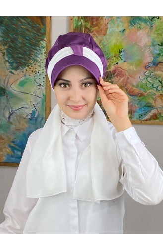 Mitte Lila Praktischer Turban 29NZL7052229-01