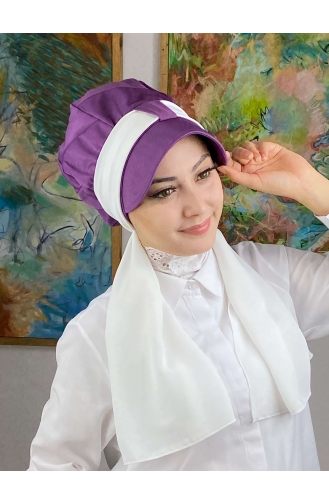 Mitte Lila Praktischer Turban 29NZL7052229-01