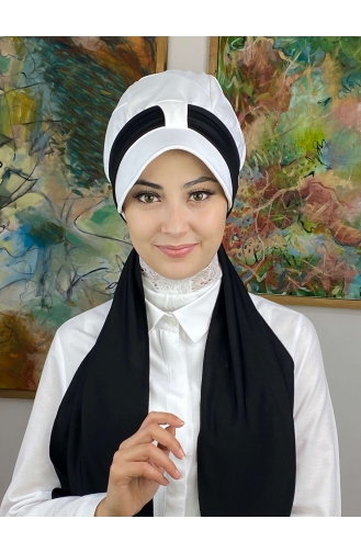 White Ready to Wear Turban 2NZL705222-01