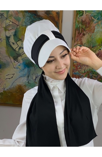 White Ready to Wear Turban 2NZL705222-01