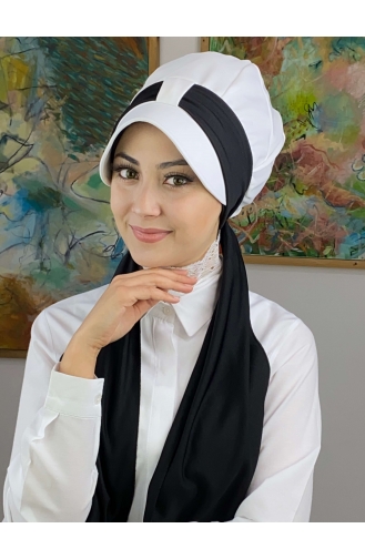 White Ready to Wear Turban 2NZL705222-01