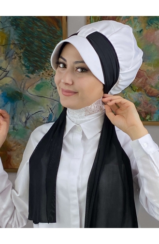 White Ready to Wear Turban 2NZL705222-02