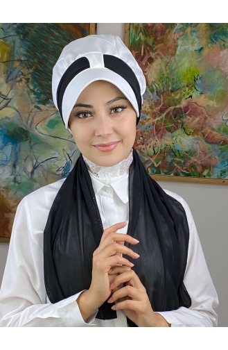 White Ready to Wear Turban 2NZL705222-02