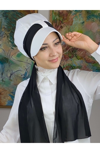 White Ready to Wear Turban 2NZL705222-02