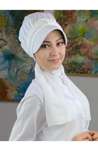 White Ready to Wear Turban 2NZL705222-03