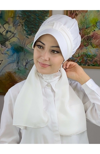 White Ready to Wear Turban 2NZL705222-03