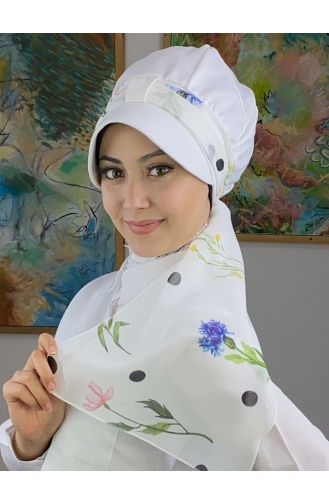 Weiß Praktischer Turban 2NZL705222-04