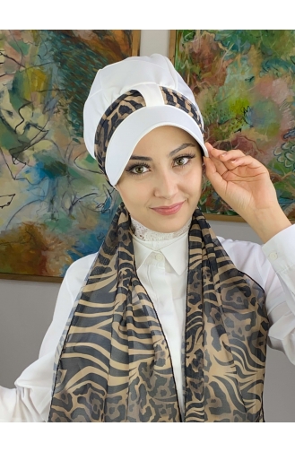 Brown Ready to Wear Turban 2NZL705222-05