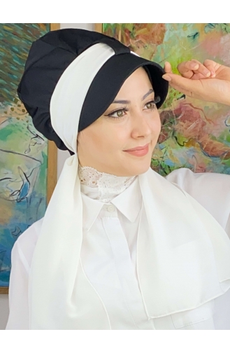 White Ready to Wear Turban 31NZL7052231-01