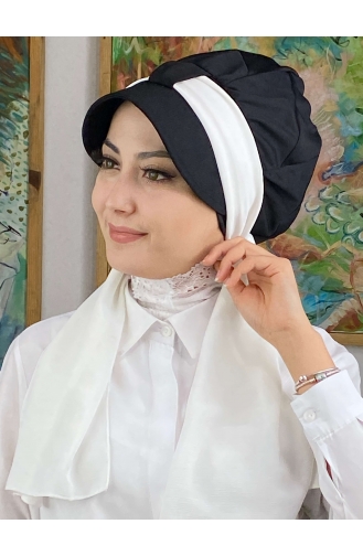 White Ready to Wear Turban 31NZL7052231-01