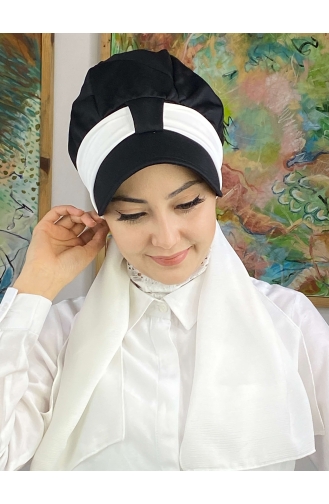 White Ready to Wear Turban 31NZL7052231-01