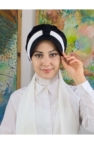 White Ready to Wear Turban 31NZL7052231-02