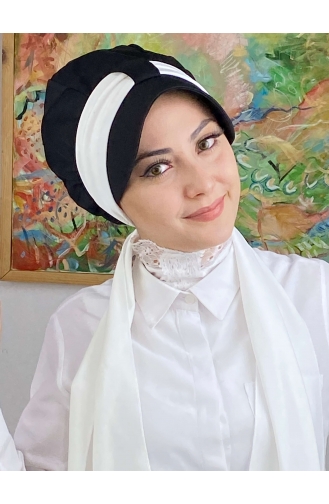 White Ready to Wear Turban 31NZL7052231-02