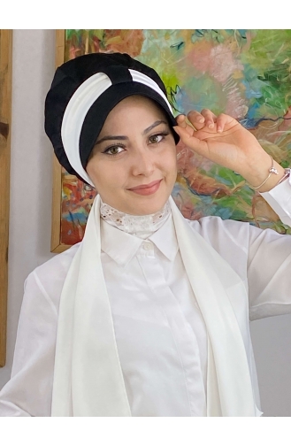 White Ready to Wear Turban 31NZL7052231-02