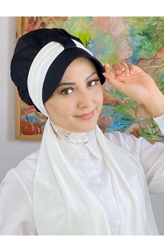 White Ready to Wear Turban 31NZL7052231-02