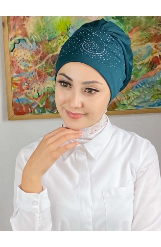 Dark Oil Blue Ready to wear Turban 103NZL70522103-01