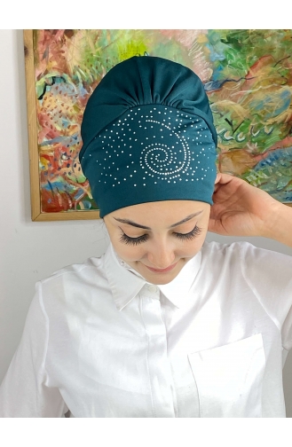 Dark Oil Blue Ready to wear Turban 103NZL70522103-01