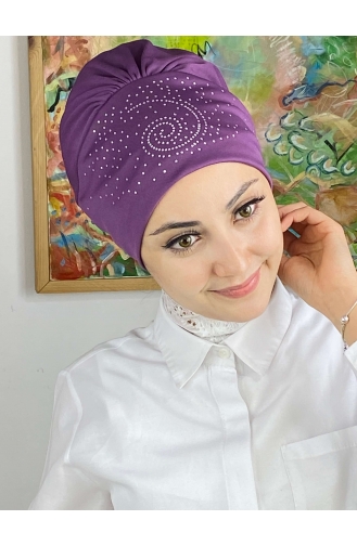 Light purple Ready to wear Turban 103NZL70522103-05