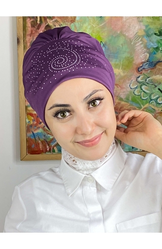 Light purple Ready to wear Turban 103NZL70522103-05