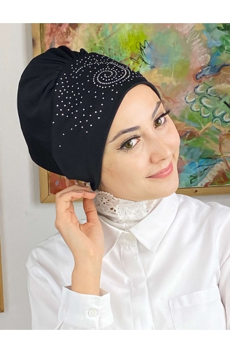 Schwarz Praktischer Turban 103NZL70522103-06