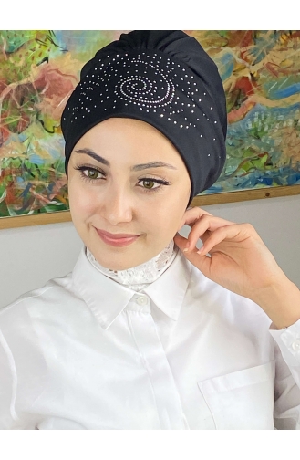 Schwarz Praktischer Turban 103NZL70522103-06