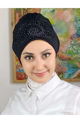 Black Ready to wear Turban 103NZL70522103-06