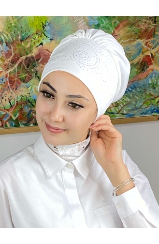White Ready to Wear Turban 103NZL70522103-09