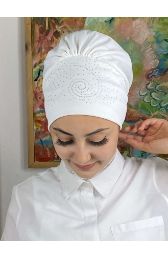 White Ready to Wear Turban 103NZL70522103-09