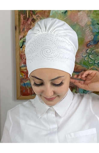 Weiß Praktischer Turban 103NZL70522103-09