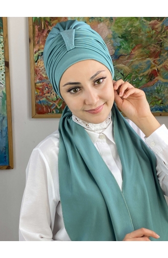 Sea Green Ready to Wear Turban 76NZL7052276-10