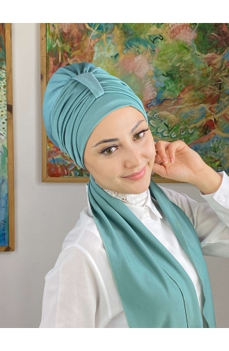 Sea Green Ready to Wear Turban 76NZL7052276-10
