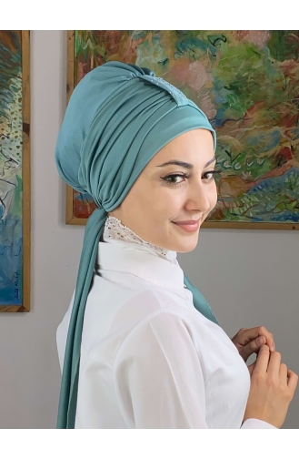 Sea Green Ready to Wear Turban 76NZL7052276-10
