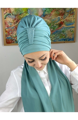 Sea Green Ready to Wear Turban 76NZL7052276-10