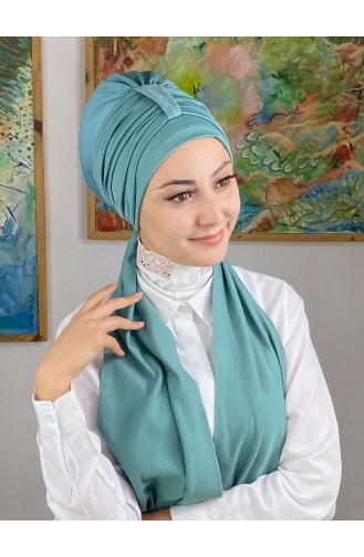 Sea Green Ready to Wear Turban 76NZL7052276-10