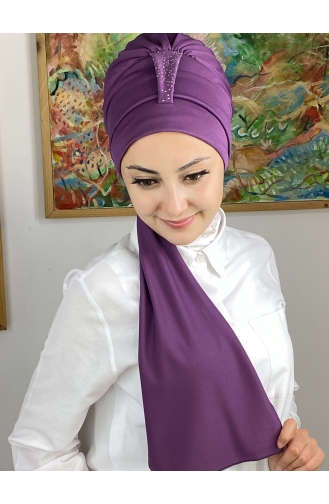 Hellviolett Praktischer Turban 76NZL7052276-02