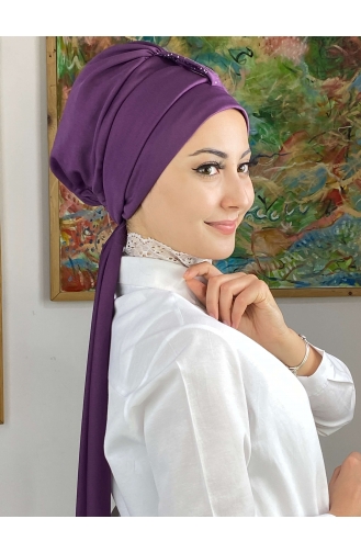 Light purple Ready to wear Turban 76NZL7052276-02