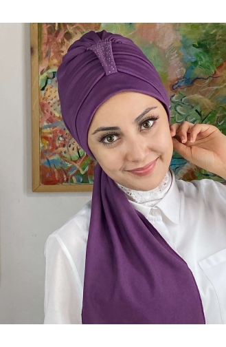 Light purple Ready to wear Turban 76NZL7052276-02