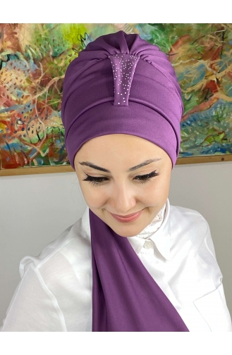 Light purple Ready to wear Turban 76NZL7052276-02