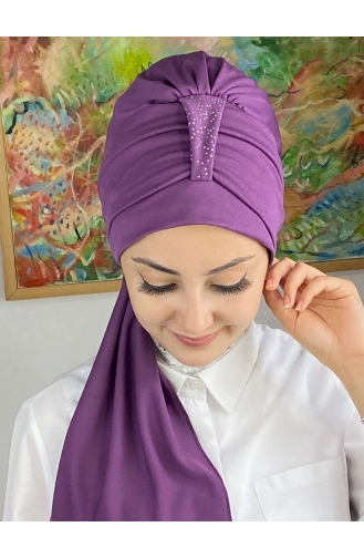 Hellviolett Praktischer Turban 76NZL7052276-02