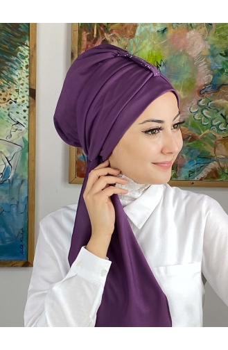 Hellviolett Praktischer Turban 76NZL7052276-02