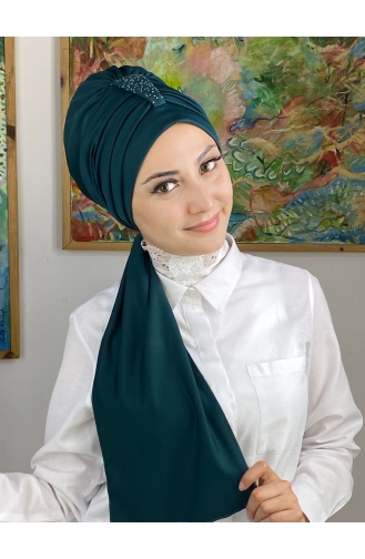 Dark Petrol Ready to Wear Turban 76NZL7052276-04