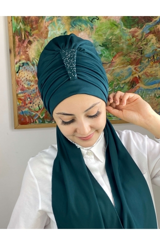 Dark Petrol Ready to Wear Turban 76NZL7052276-04