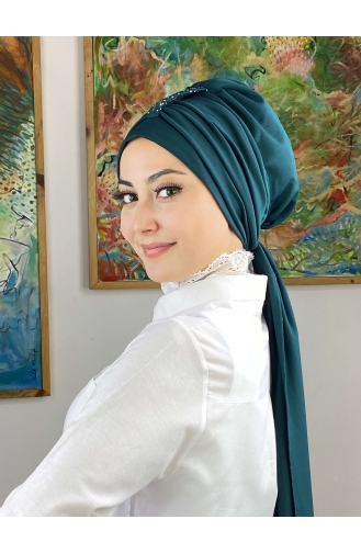 Dark Petrol Ready to Wear Turban 76NZL7052276-04