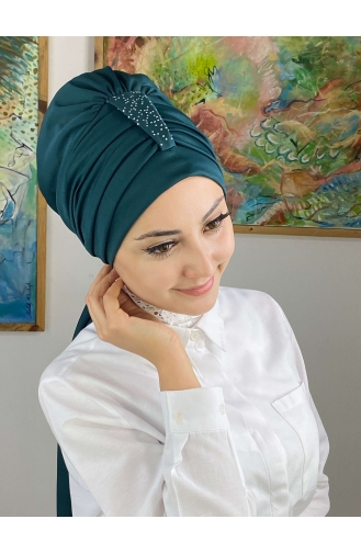 Dark Petrol Ready to Wear Turban 76NZL7052276-04