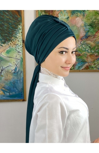 Dark Oil Blue Ready to wear Turban 76NZL7052276-04