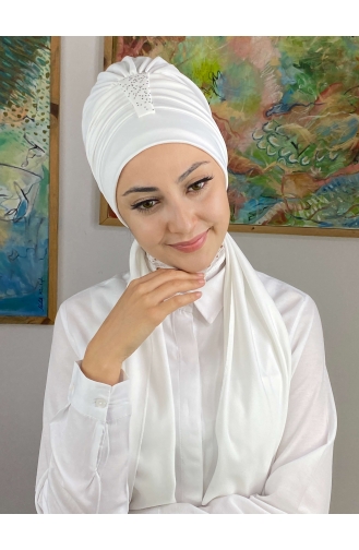 Turban Pret-a-Porter Blanc 76NZL7052276-09