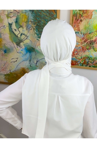 White Ready to Wear Turban 53NZL7052253-01