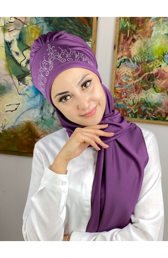 Purple Ready to wear Turban 53NZL7052253-05